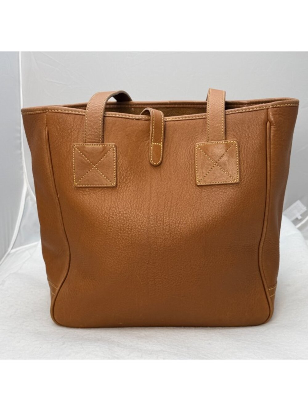 Dooney & Bourke Vintage AWL Tan Leather Bucket Tote Bag USA-Made - Picture 2 of 16